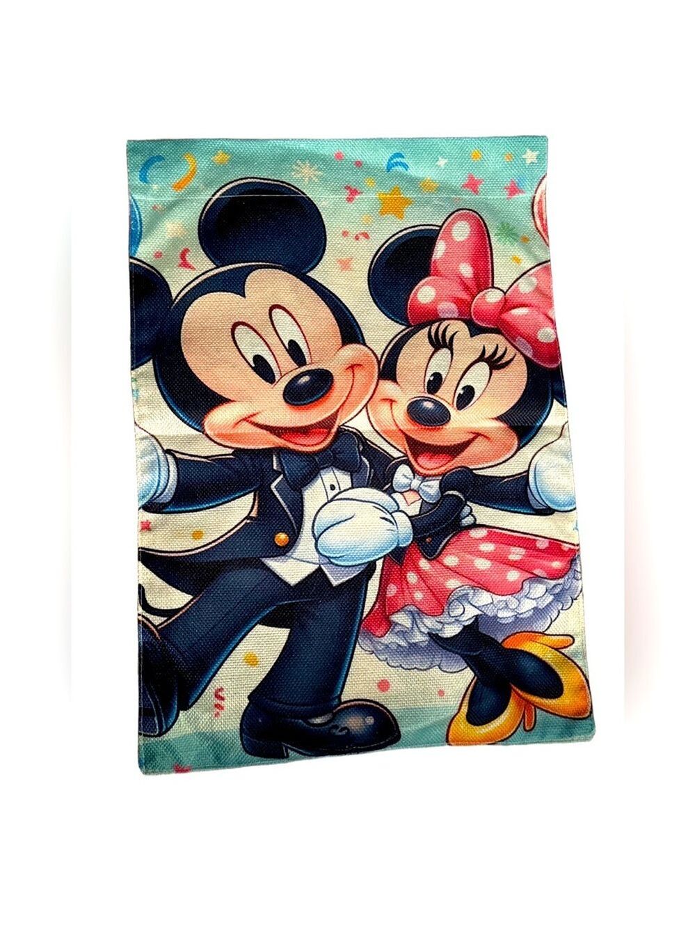 New Mickey & Minnie Mouse Garden Flag - Double-Sided 12x18